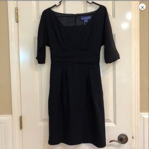 New Suzabelle Dark Navy Blue Lined Sheath Dress XS Boutique Extra Small Lovely